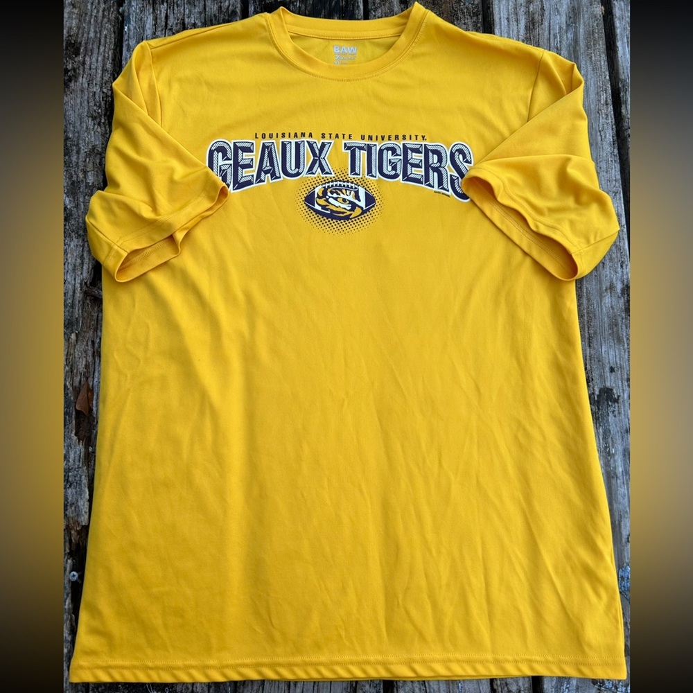 Louisiana State University LSU Geaux Tigers XL BAW Athletic Wear Short Sleeve T - Picture 2 of 6